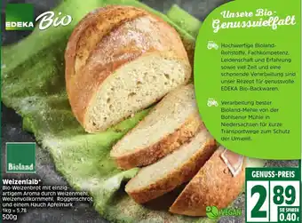 Edeka Bioland Weizenlaib 500 g Angebot