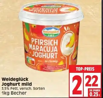 Edeka Weideglück Joghurt mild 1 kg Becher Angebot