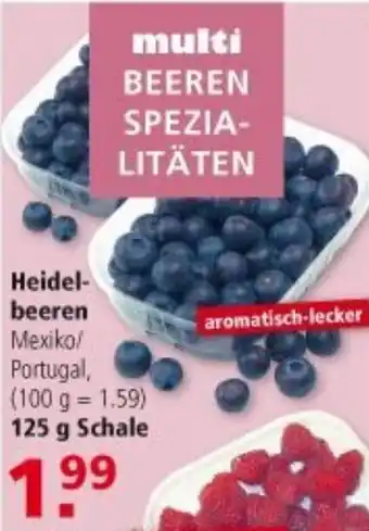 Multi Markt Heidelbeeren 125g Angebot