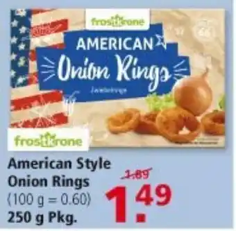 Multi Markt Frostkrone American Style Onion Rings 250g Angebot