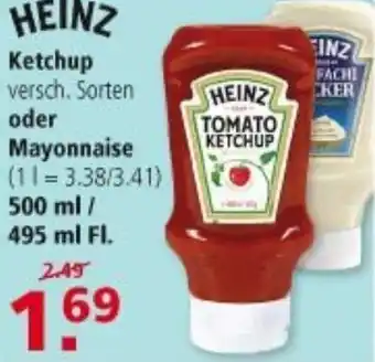 Multi Markt Heinz Ketchup oder Mayonnaise 500ml/495ml Angebot