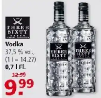 Multi Markt Three Sixty Vodka 0,7L Angebot