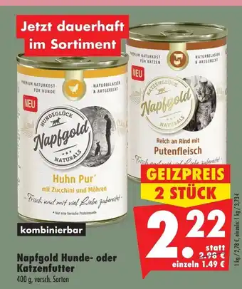 Mäc Geiz Napfgold Hunde- o. Katzenfutter 2*400g Angebot