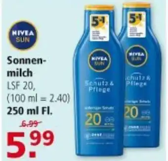 Multi Markt Nivea Sun Sonnenmilch 250ml Angebot