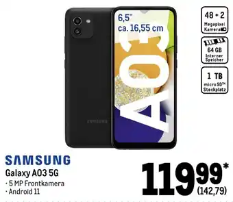 METRO Samsung Galaxy A03 5G Angebot