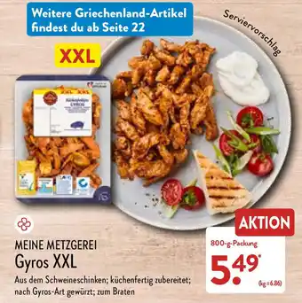 Aldi Nord Meine Metzgerei Gyros XXL 800g Angebot