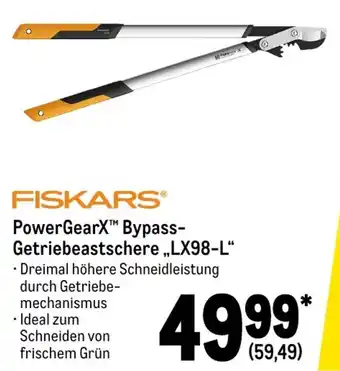 METRO Fiskars PowerGearX Bypass Getriebeastschere ,,LX98-L" Angebot