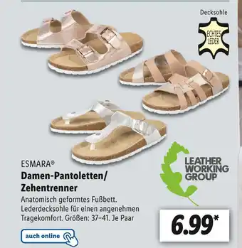 Lidl Esmara damen-pantoletten/ zehentrenner Angebot