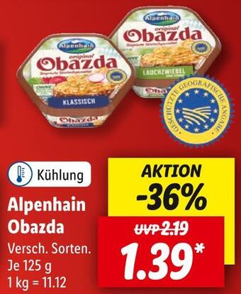 Lidl Alpenhain obazda Angebot