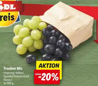 Lidl Trauben mix Angebot