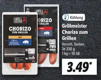 Lidl Grillmeister chorizo zum grillen Angebot