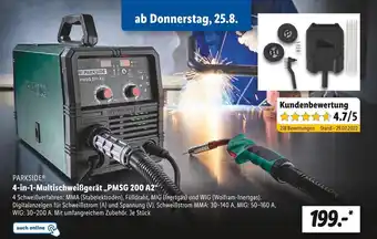 Lidl Parkside 4-in-1-multischweißgerät „pmsg 200 a2“ Angebot