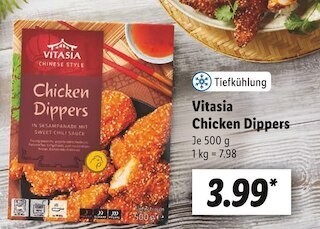 Lidl Vitasia chicken dippers Angebot