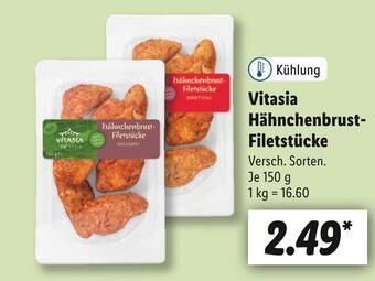 Lidl Vitasia hähnchenbrust-filetstücke Angebot