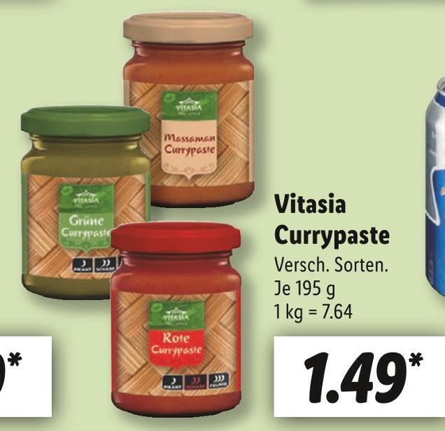 Vitasia currypaste Angebot bei Lidl