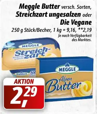 Simmel Meggle Butter, Streichzart ungesalzen oder Die Vegane 250 g Angebot