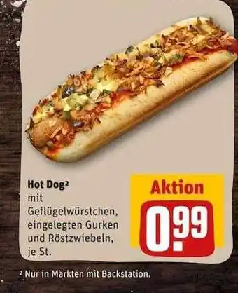 REWE Kaufpark Hot dog Angebot