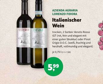 Aleco Biomarkt Azienda agraria lorenzo fidora italienischer wein Angebot