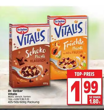 Edeka Dr oetker vitalis Angebot