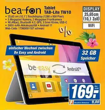 HEM Expert Bea fon tablet tab-lite tw10 Angebot