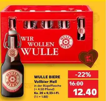 Kaufland Wulle biere vollbier hell Angebot