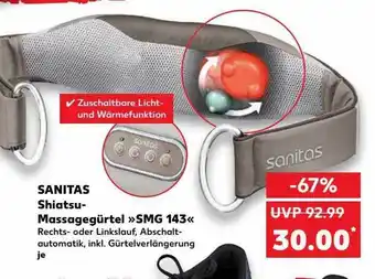 Kaufland Sanitas shiatsu-massagegürtel smg 143 Angebot