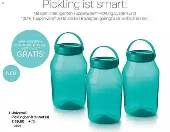 Tupperware Universal-picklingbehälter-set (3) Angebot