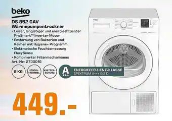 Saturn Beko ds852gav wärmepumpentrockner Angebot