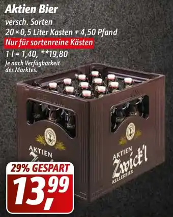 Simmel Aktien Bier 20x0,5 Liter Kasten Angebot