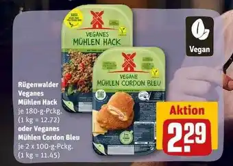 REWE Kaufpark Rügenwalder mühle veganes mühlen hack oder cordon bleu Angebot