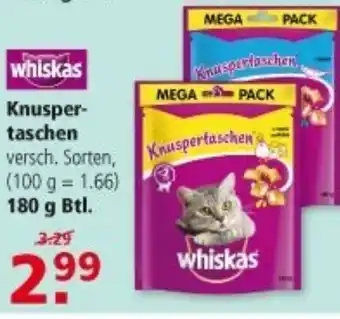 Multi Markt Whiskas Knuspertaschen 180g Angebot