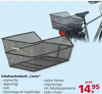 Multi Markt Schultaschenkorb ,,Cento" Angebot