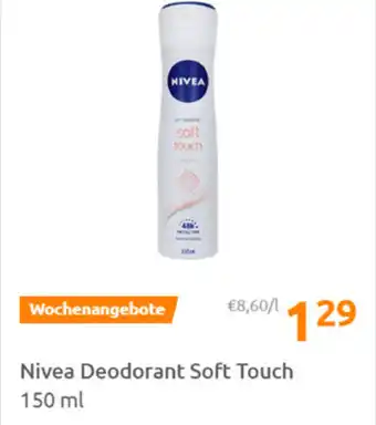 Action Nivea Deodorant Soft Touch 150ml Angebot