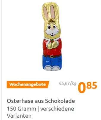 Action Osterhase aus Schokolade 150g Angebot