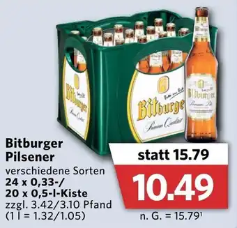 Combi Bitburger Pilsener 24x0,33/20x0,5 L Kiste Angebot