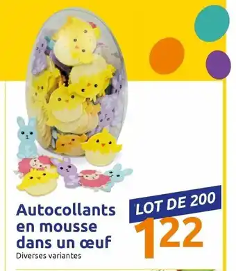 Action Autocollants en mousse dans un oeuf Angebot