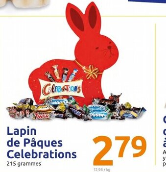 Action Lapin de Pâques Celebrations 215g Angebot