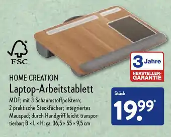 Aldi Nord Home Creation Laptop-Arbeitstablett Angebot