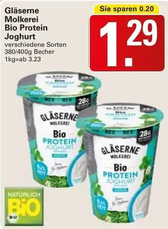 WEZ Gläserne Molkerei Bio Protein Joghurt 380/400g Becher Angebot