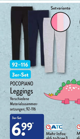 Aldi Nord Pocopiano Leggings 3st Angebot