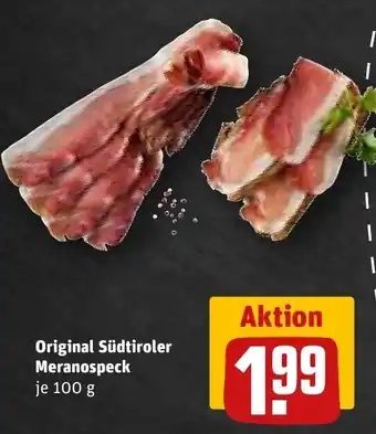 REWE Original Südtiroler Meranospeck 100 g Angebot