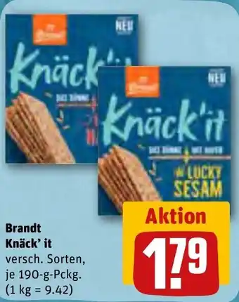 REWE Brandt Knäck' it 190 g Pckg. Angebot