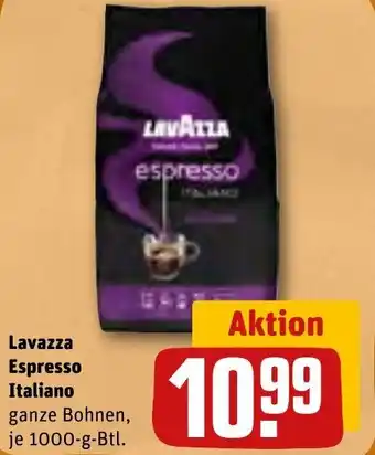 REWE Lavazza Espresso Italiano 1000 g Btl. Angebot