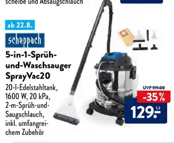 Aldi Nord Scheppach 5in1-Spruh-u. Waschsauger | SprayVac20 Angebot