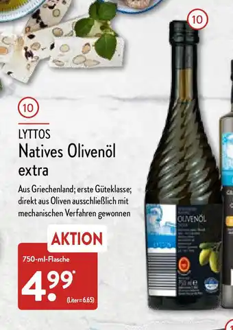 Aldi Nord Lyttos Natives Olivenol extra 750ml Angebot