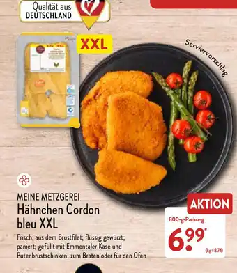 Aldi Nord Meine Metzgerei Hahnchen Cordon bleu XXL 800g Angebot