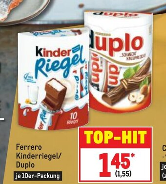 METRO Ferrero Kinder Riegel o. Duplo Angebot