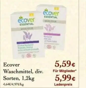 LPG Biomarkt Ecover waschmittel Angebot