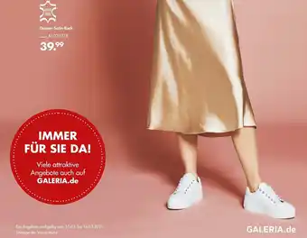 Galeria Damen Satin Rock Angebot