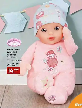 Galeria Baby annabell sleep well for babies Angebot